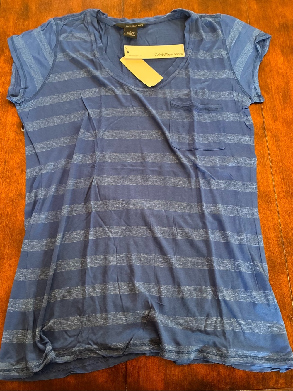 Calvin Klein Jeans Royal Blue Striped Tee